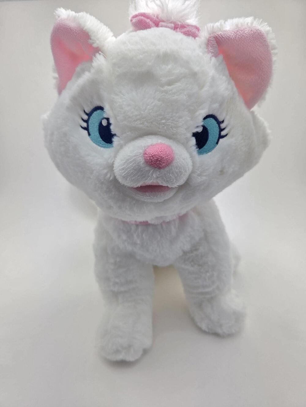 Marie Aristocrats White Cat Plush, Vintage Collectible (Large 14 inch)